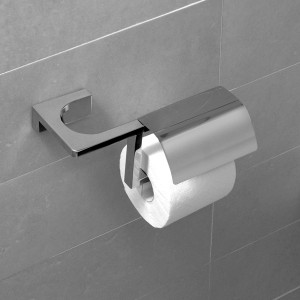 VINTAGE COVERED TOILET ROLL HOLDER